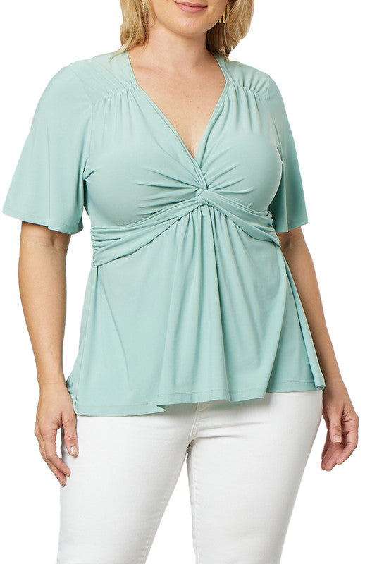 Abby Twist Front Top - Plus