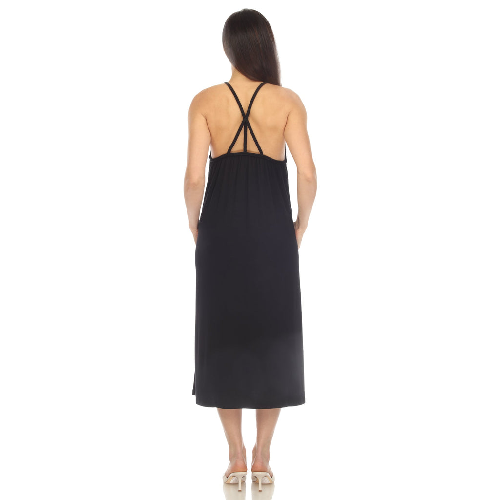 Women's Braided Strap Midi Dress (3 Colors Available)