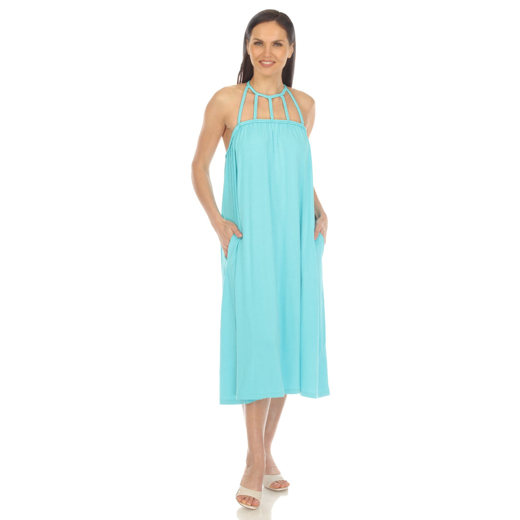 Women's Braided Strap Midi Dress (3 Colors Available)