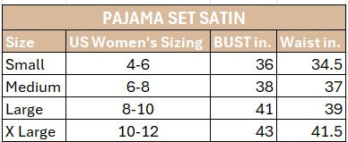 Women's Satin Lace Cami And Shorts Pajama Set
