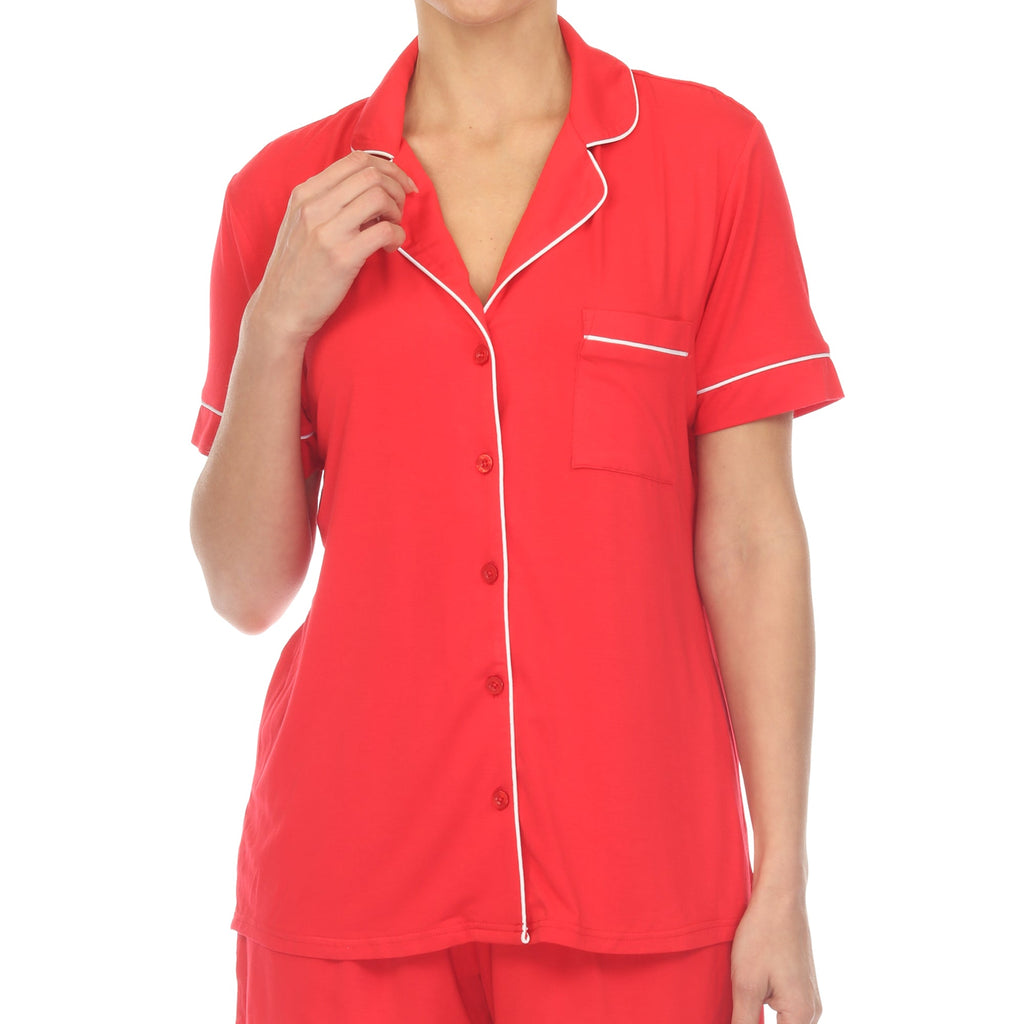 Women's Short Sleeve Bamboo Pajama Set