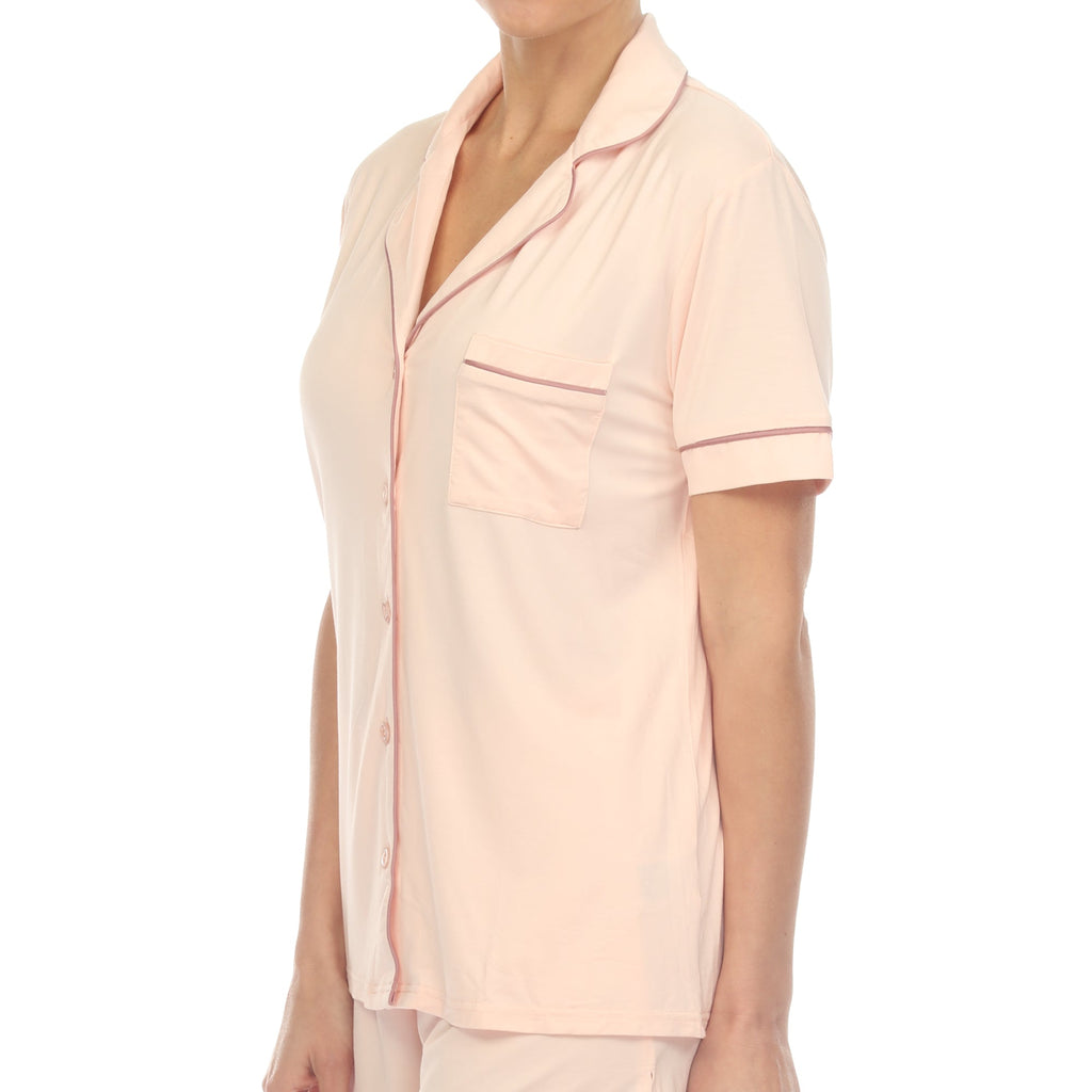 Women's Short Sleeve Bamboo Pajama Set