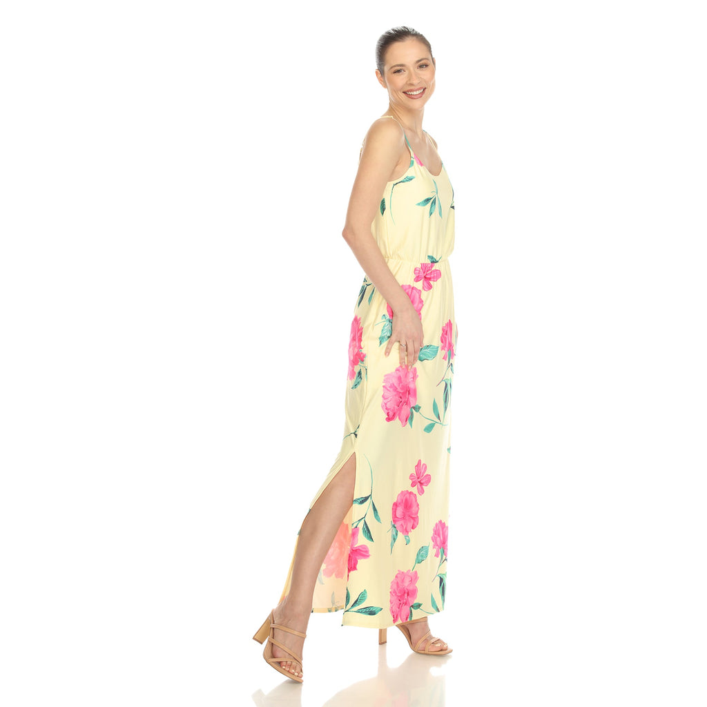 Women's Floral Strap Maxi Dress (5 Colors Available)