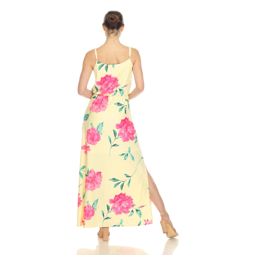 Women's Floral Strap Maxi Dress (5 Colors Available)