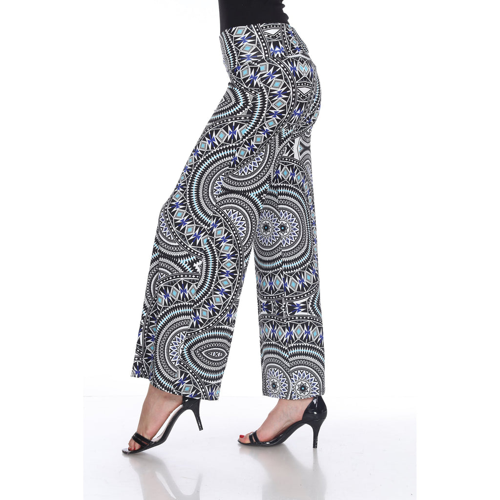 Geometric Print Palazzo Pants