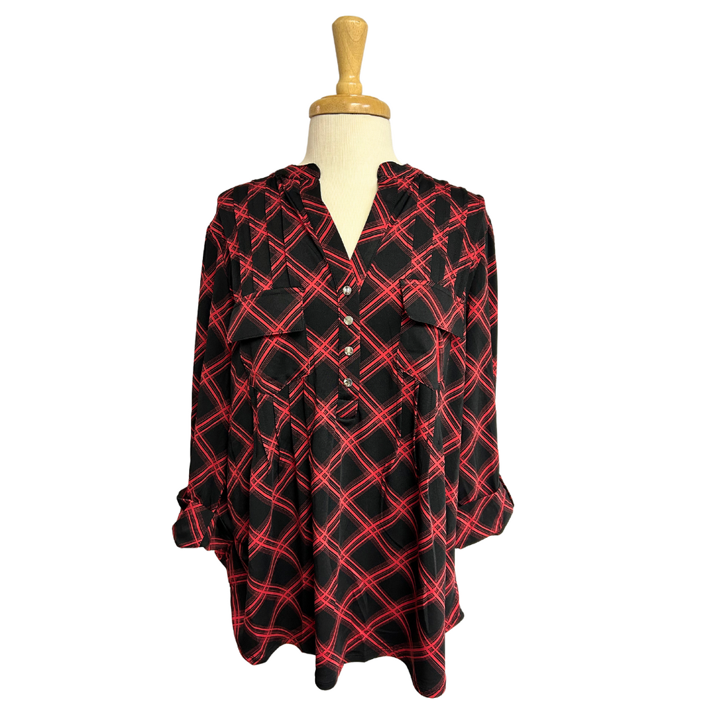 Black & Red Diamond Popover - Plus