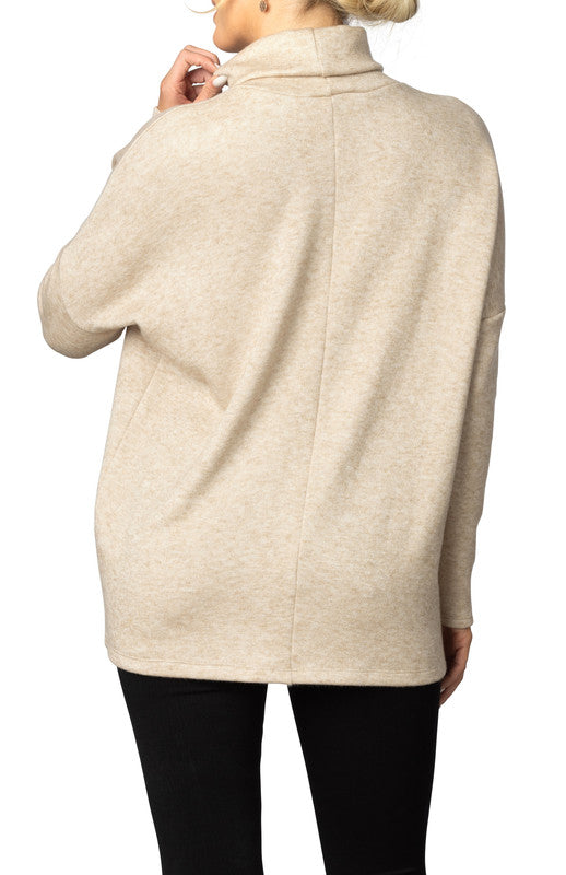 Paris Turtleneck Tunic Sweater