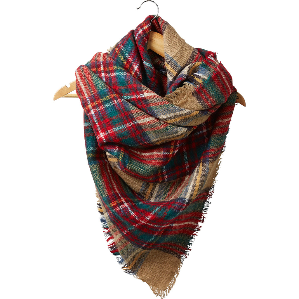 Plaid Blanket Scarf