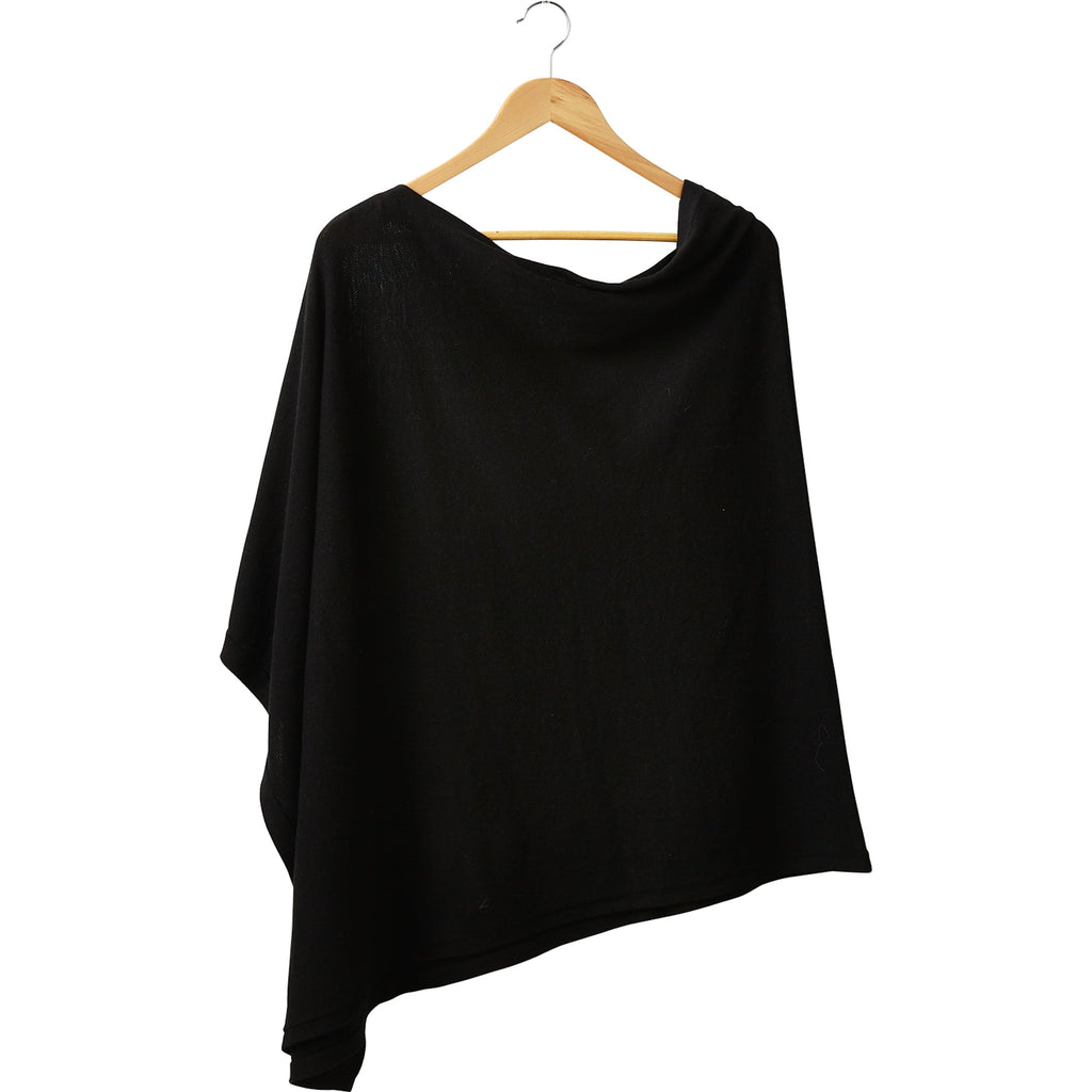 Solid Cotton Poncho