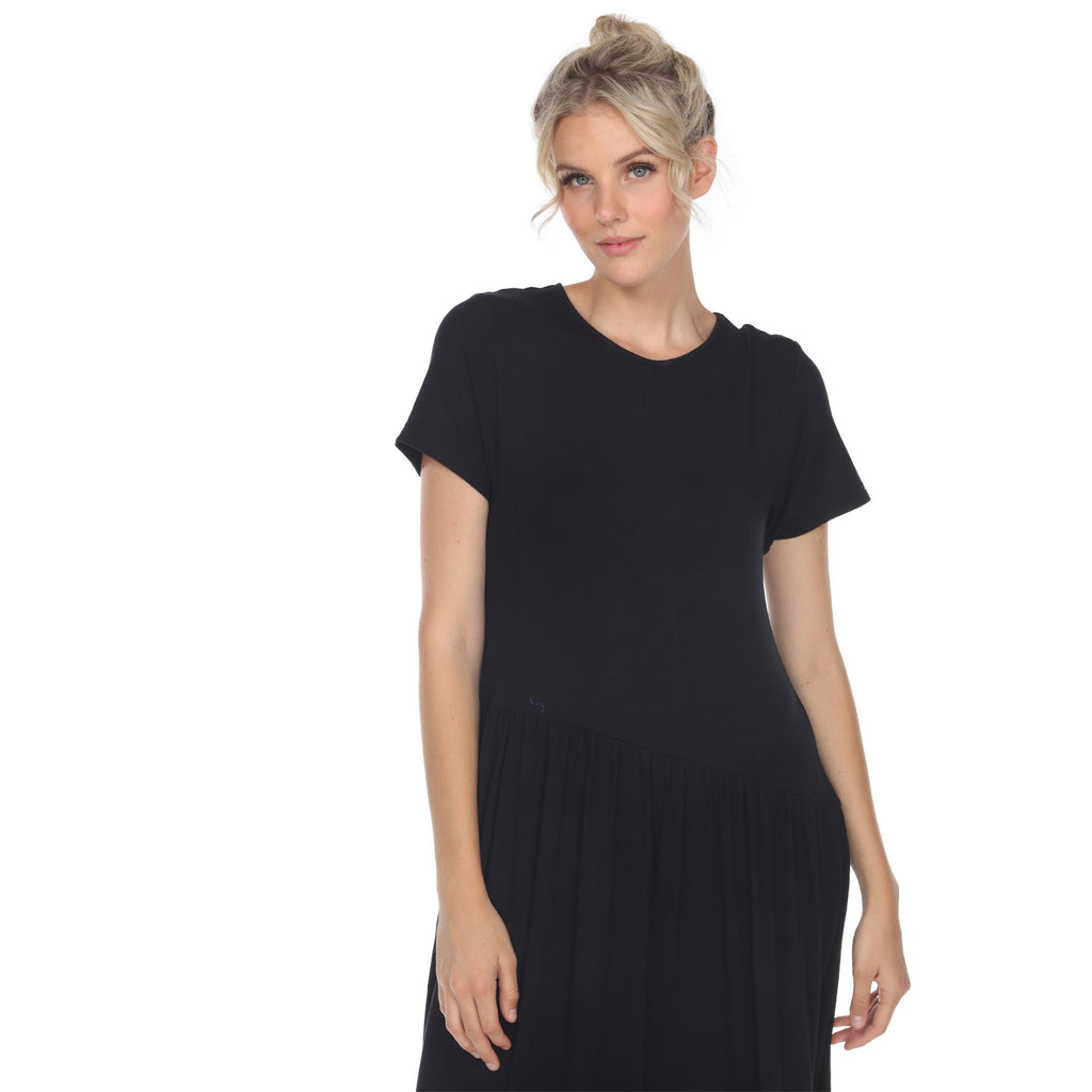 Women's Short Sleeve Maxi Dress (5 Colors Available)