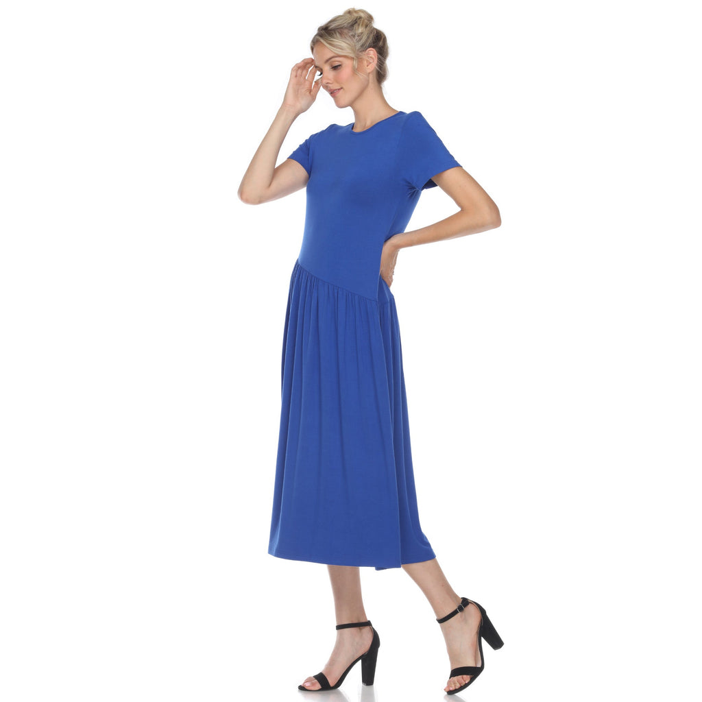 Women's Short Sleeve Maxi Dress (5 Colors Available)