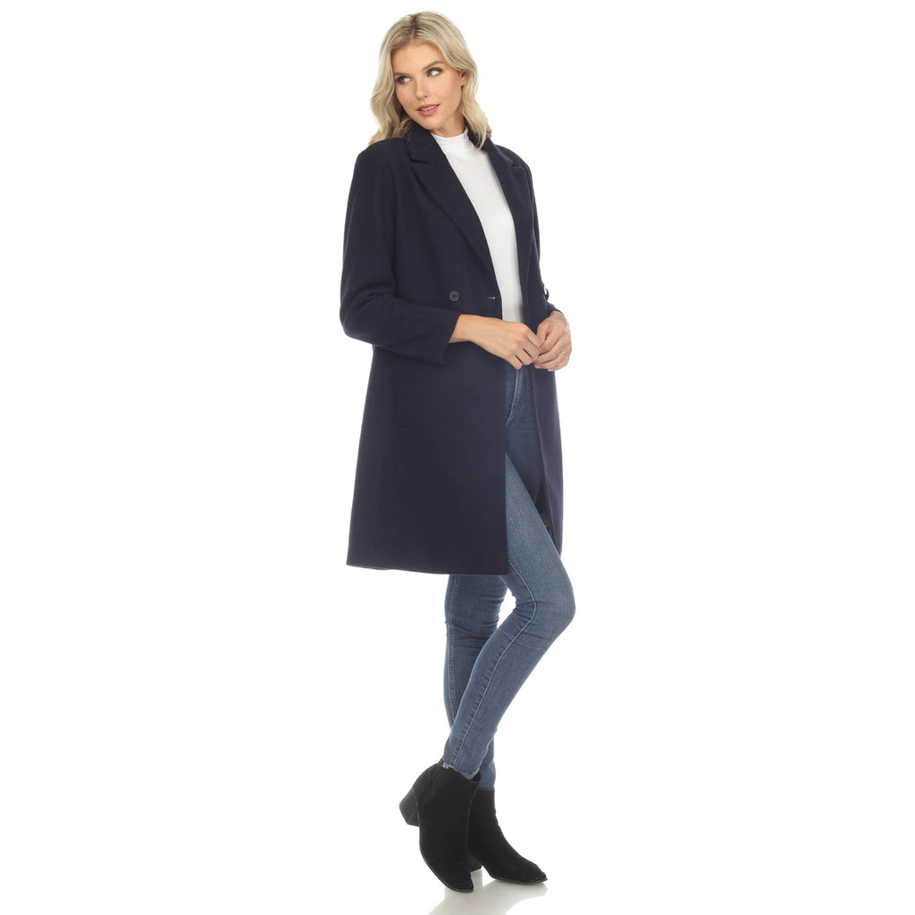 White Mark Women's Classic Walker Coat