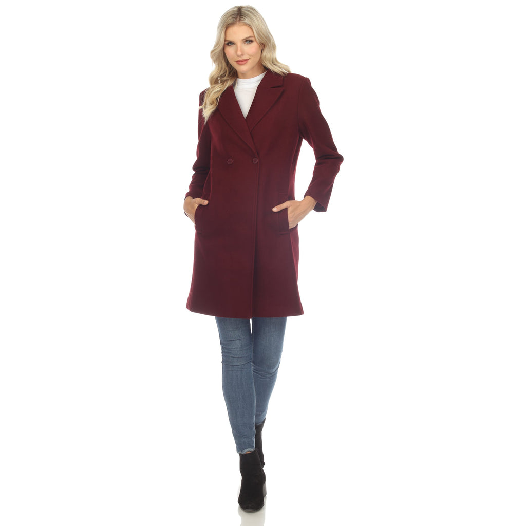 White Mark Women's Classic Walker Coat