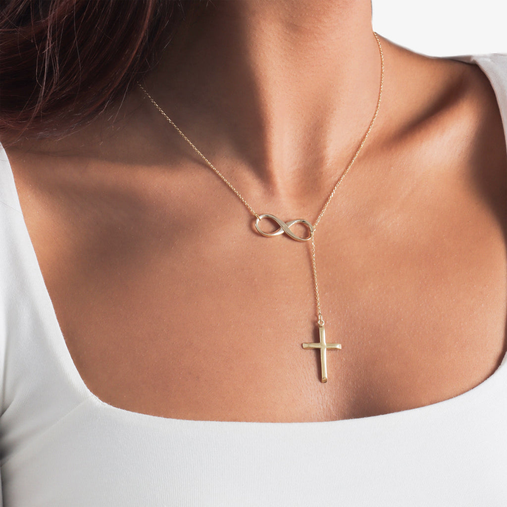 The Julia Infinity and Cross Necklace