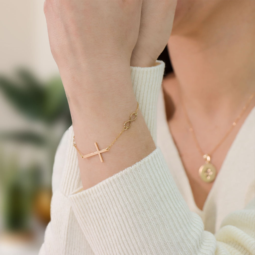 The Infinite Love Cross Bracelet