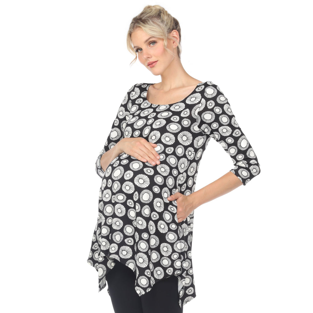 Maternity Printed Tunic Top - Plus