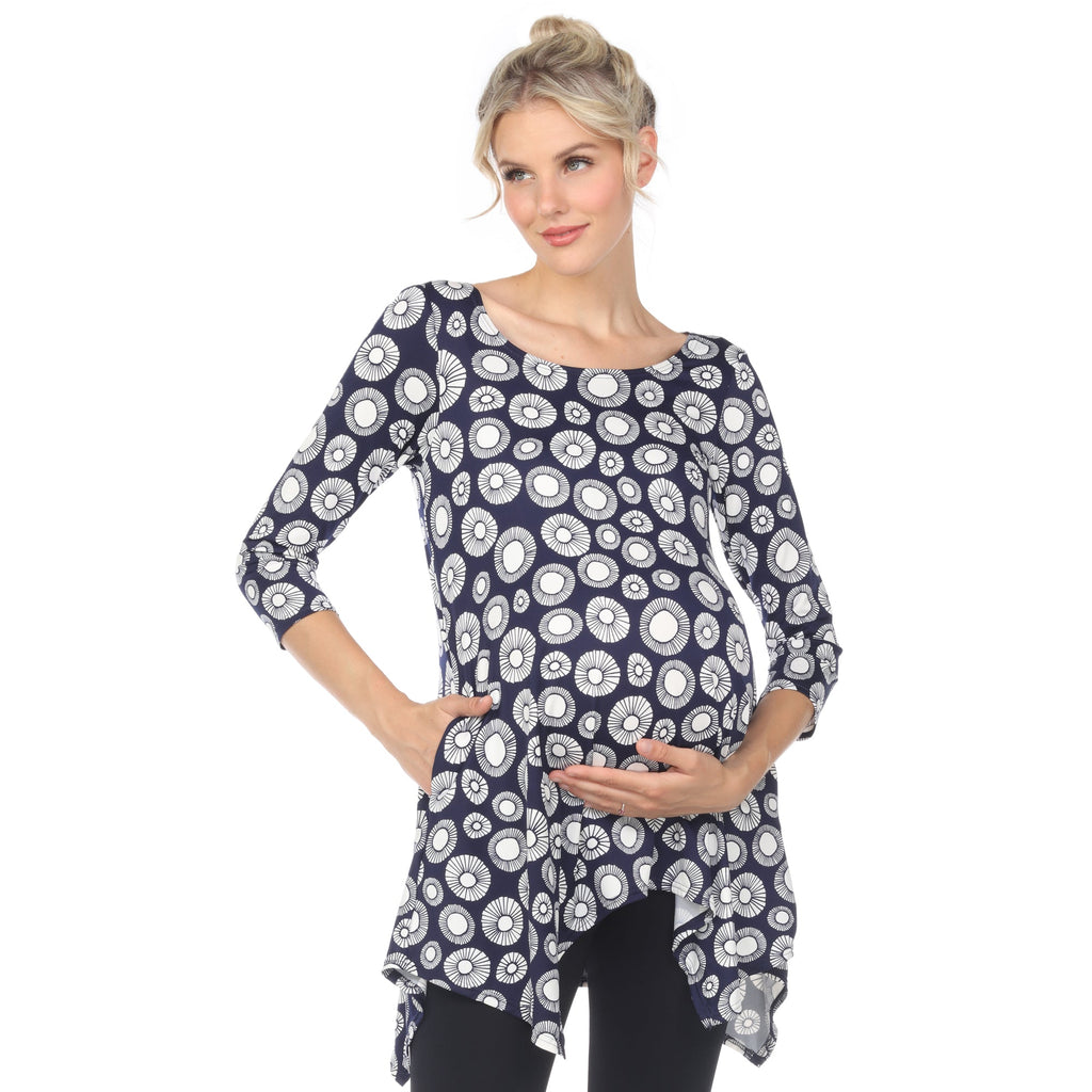 Maternity Printed Tunic Top