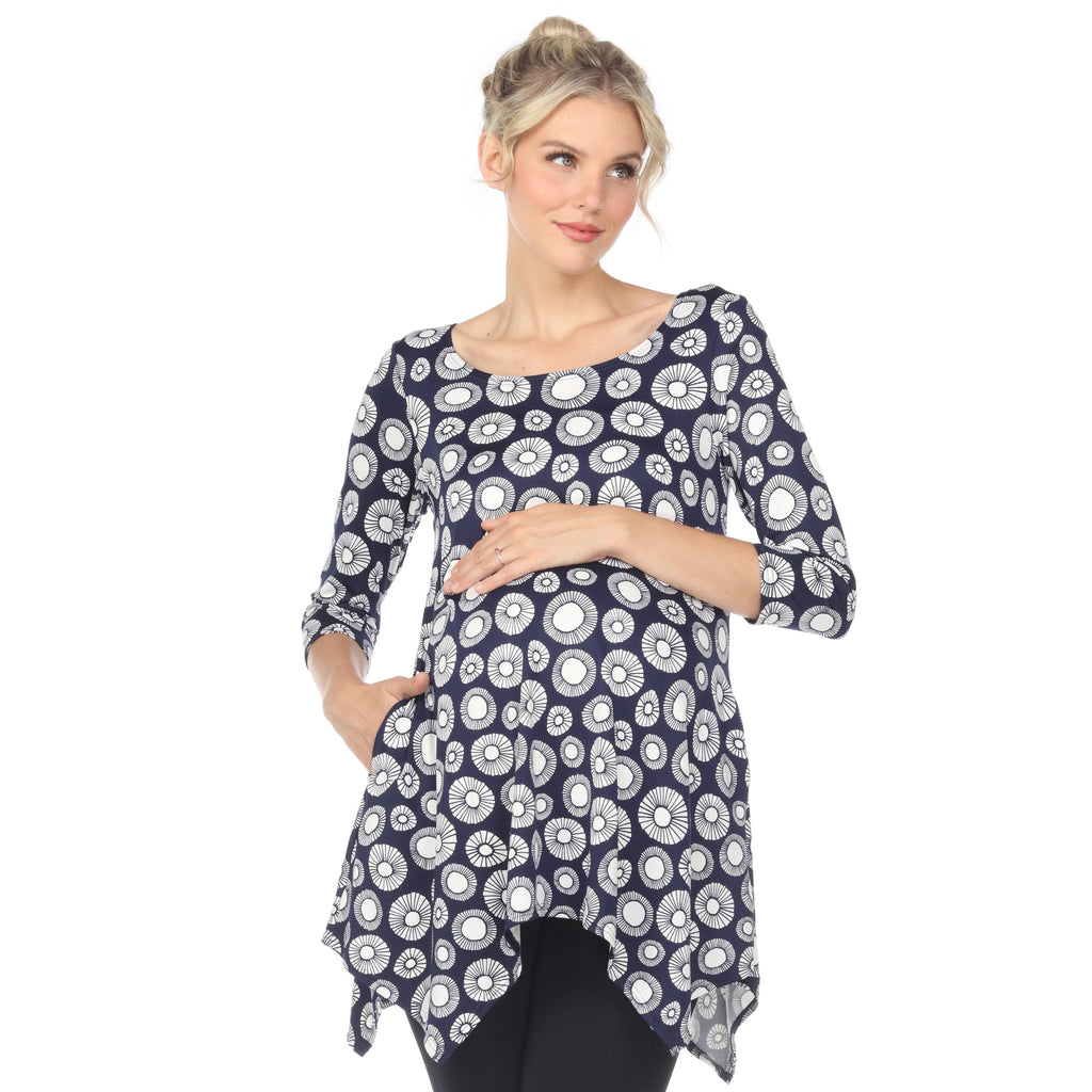 Maternity Printed Tunic Top - Plus