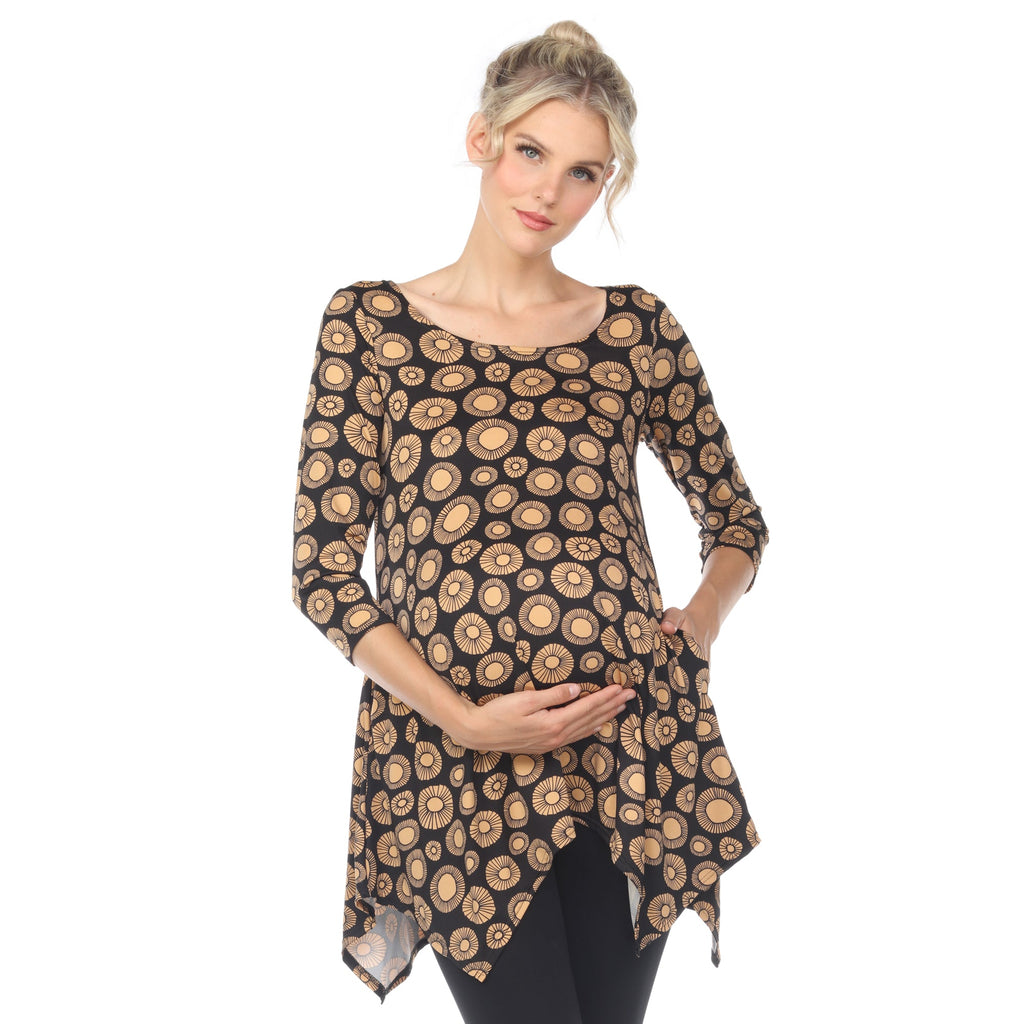 Maternity Printed Tunic Top - Plus