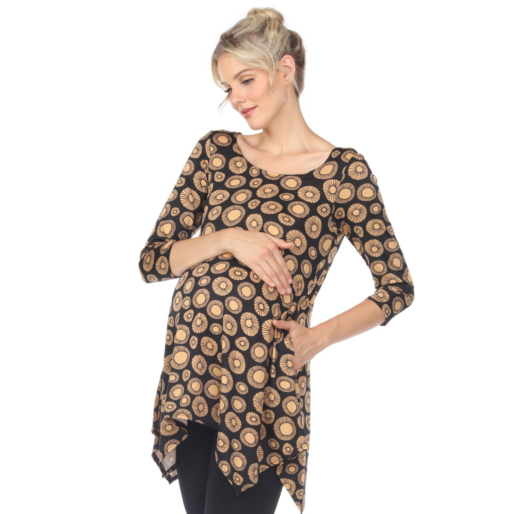 Maternity Printed Tunic Top - Plus