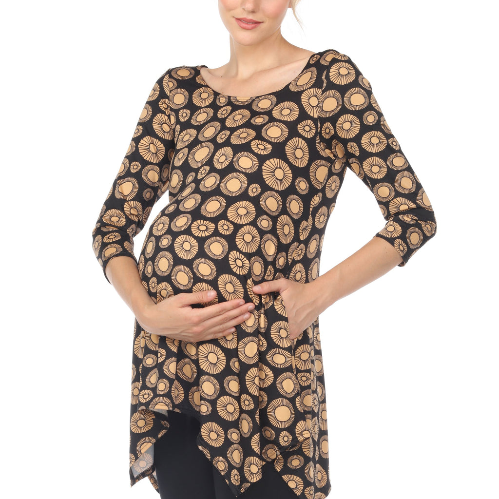 Maternity Printed Tunic Top - Plus