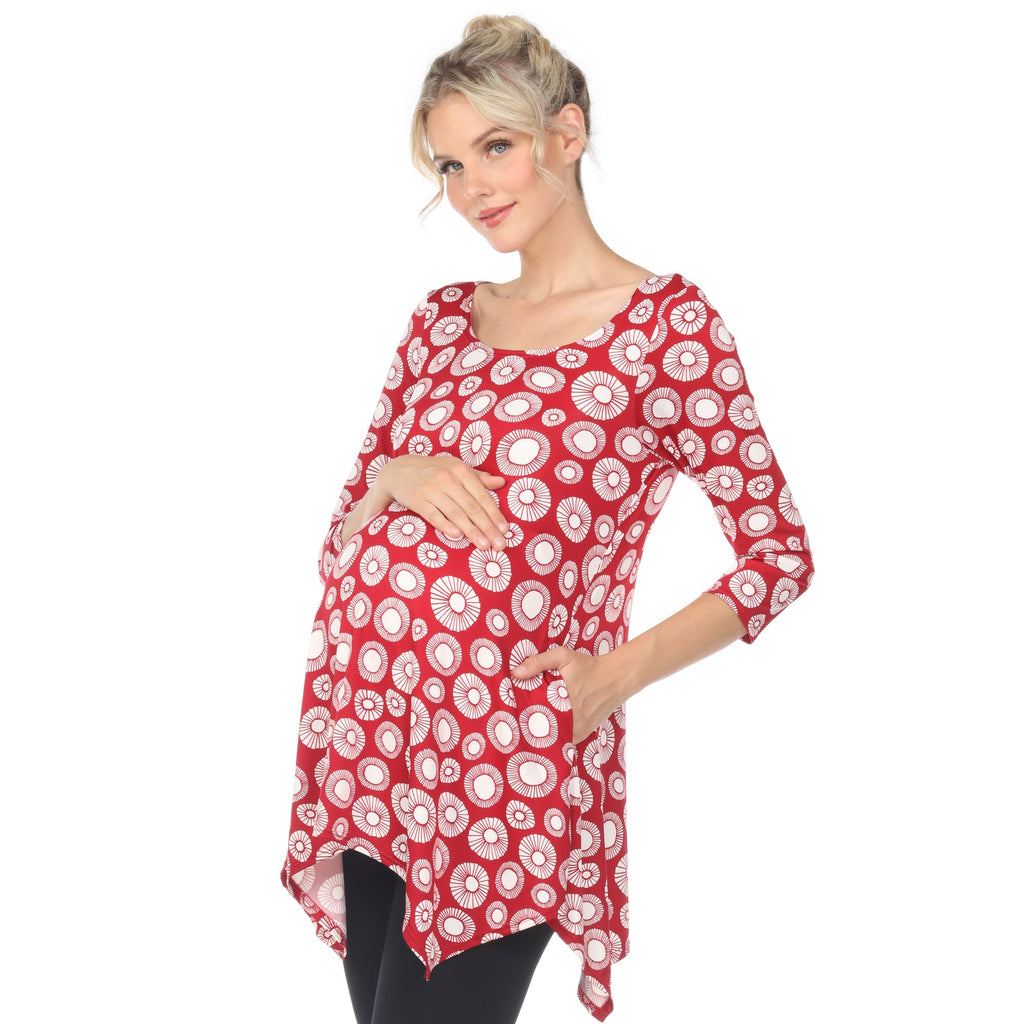 Maternity Printed Tunic Top - Plus