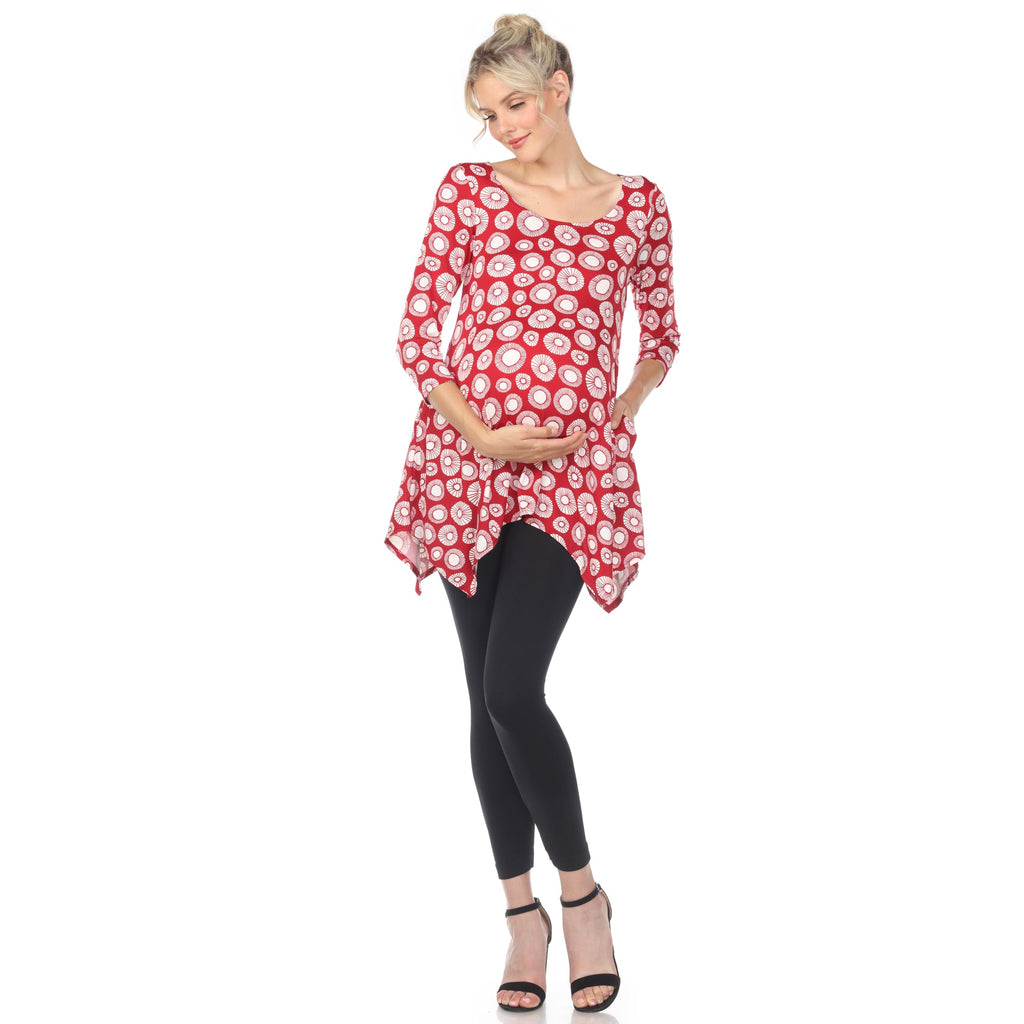 Maternity Printed Tunic Top - Plus