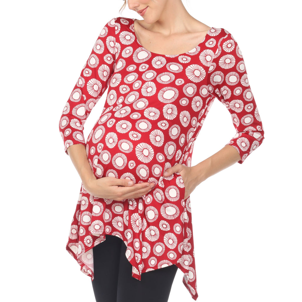 Maternity Printed Tunic Top - Plus