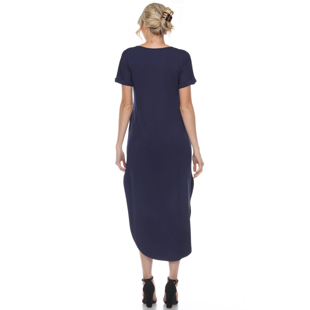 Maternity V-neck Maxi Dress - Plus