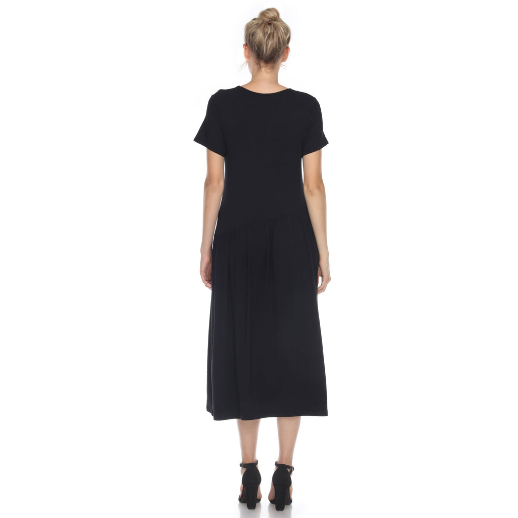 Maternity Short Sleeve Maxi Dress - Plus