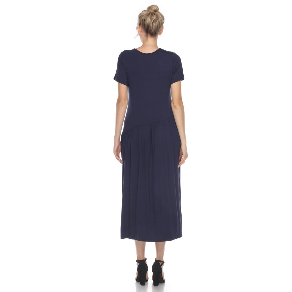 Maternity Short Sleeve Maxi Dress