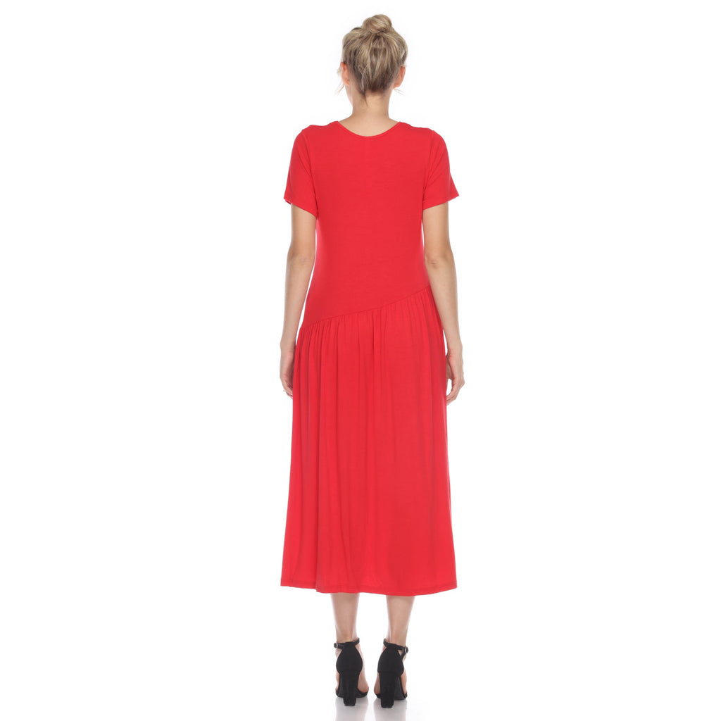 Maternity Short Sleeve Maxi Dress - Plus