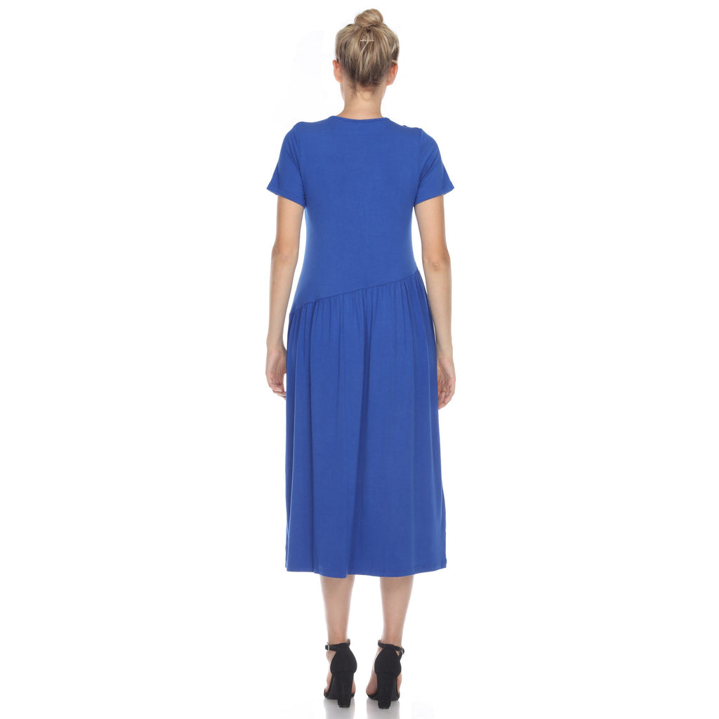 Maternity Short Sleeve Maxi Dress