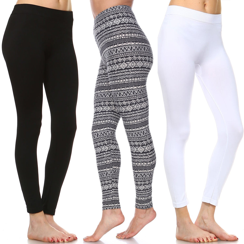 Pack of 3 Leggings (3 Color Asst Available)