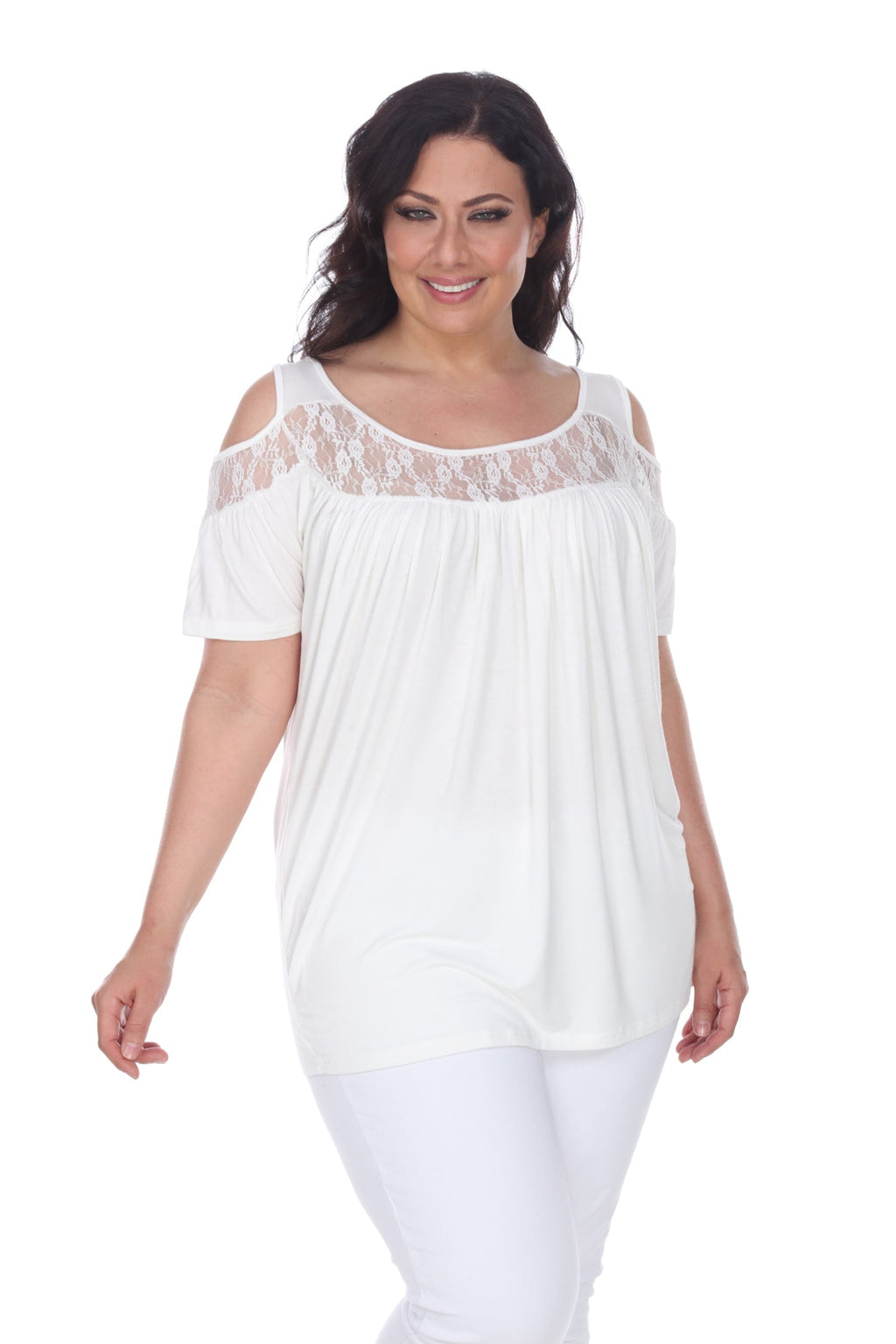 White Mark Women's Bexley Tunic Top - Plus (10 Colors Available)