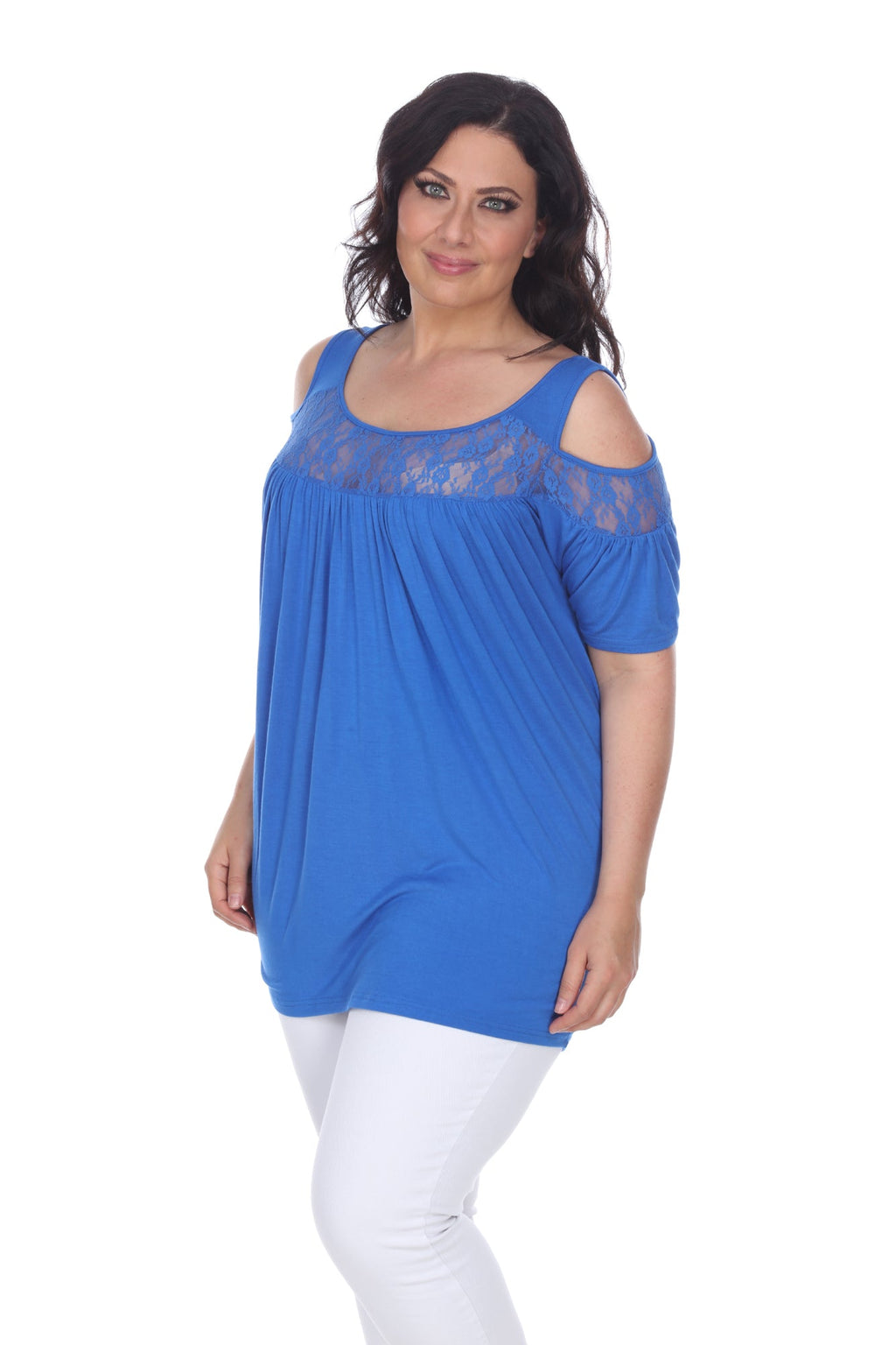 White Mark Women's Bexley Tunic Top - Plus (10 Colors Available)