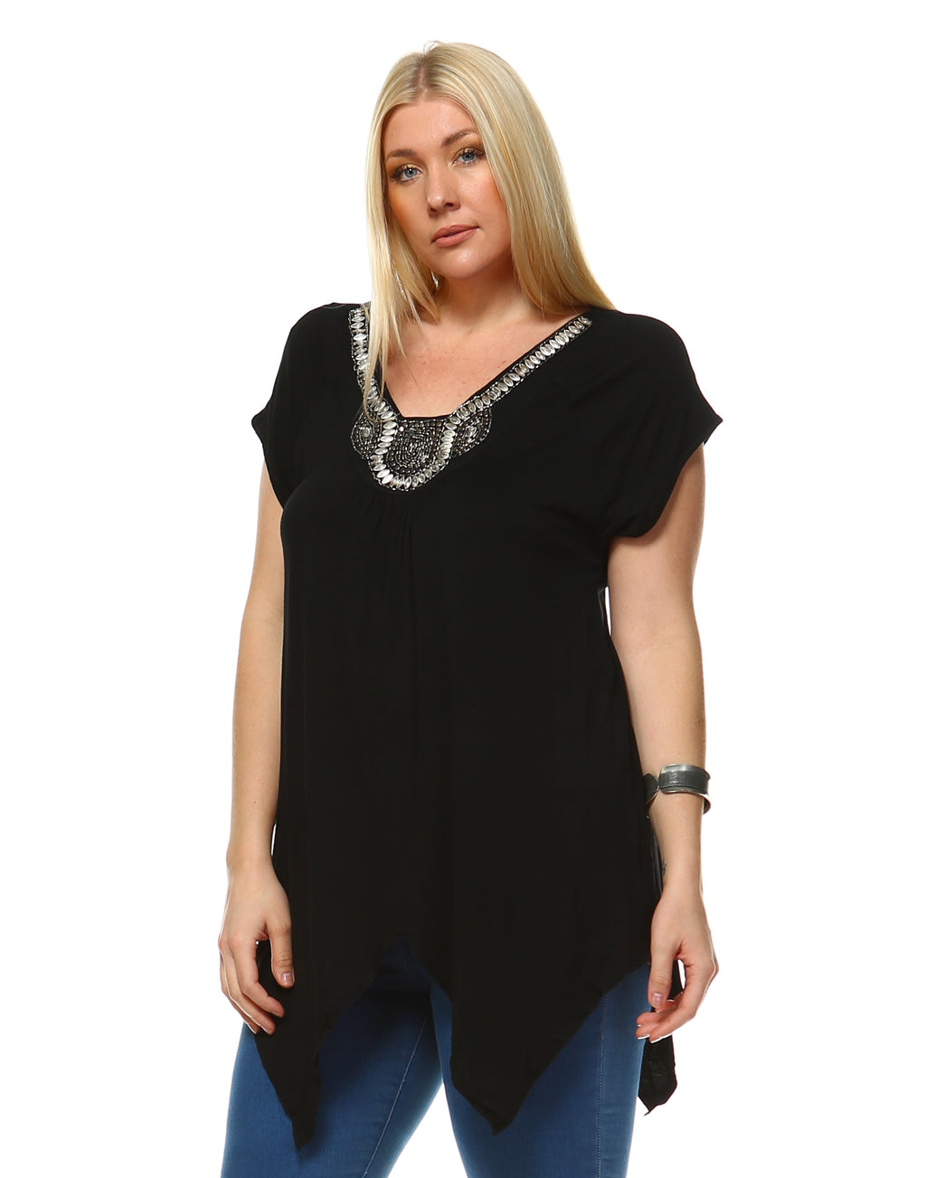 White Mark Women's Fenella Tunic Top - Plus