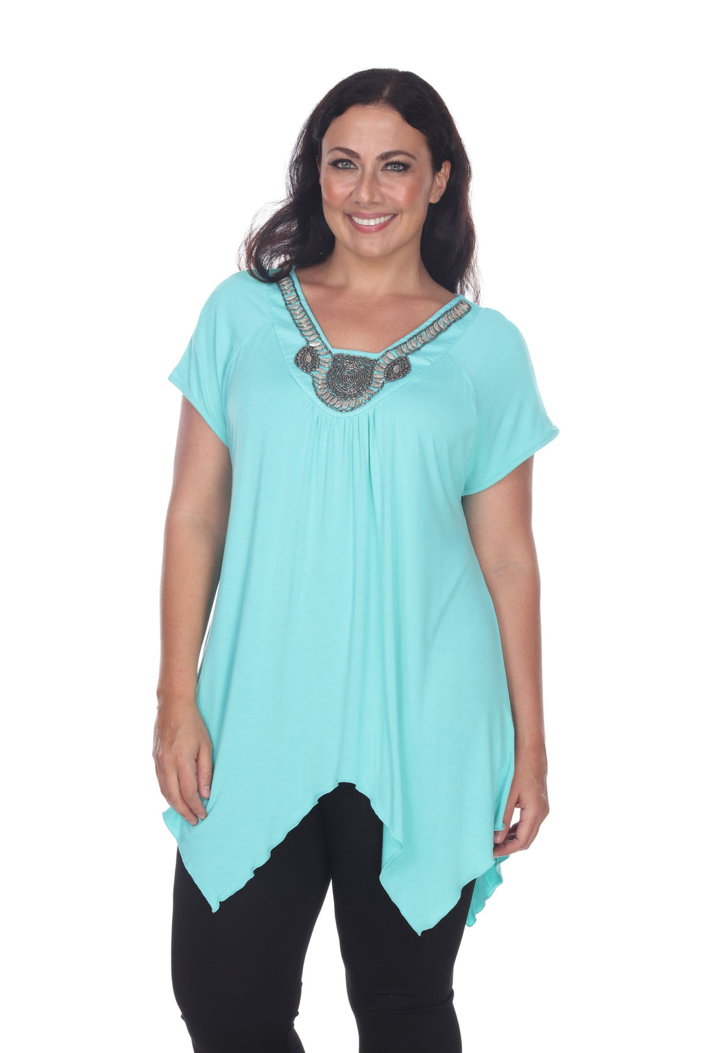 White Mark Women's Fenella Tunic Top - Plus