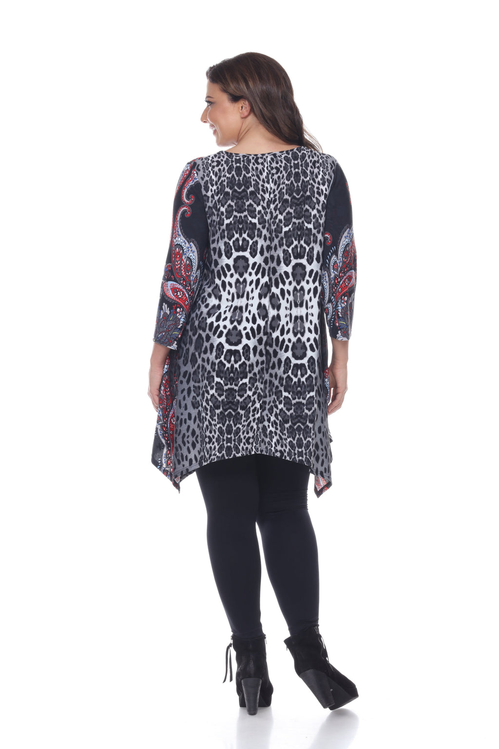 White Mark Women's Marlene Tunic Top - Plus (5 Colors Available)