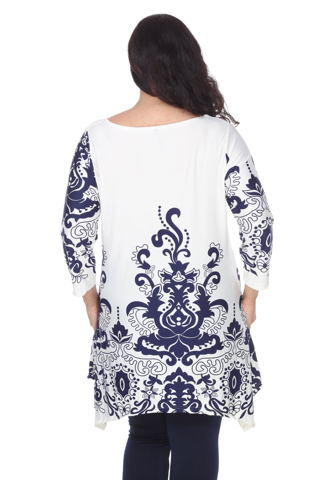White Mark Women's Yanette Tunic Top - Plus (6 Colors Available)