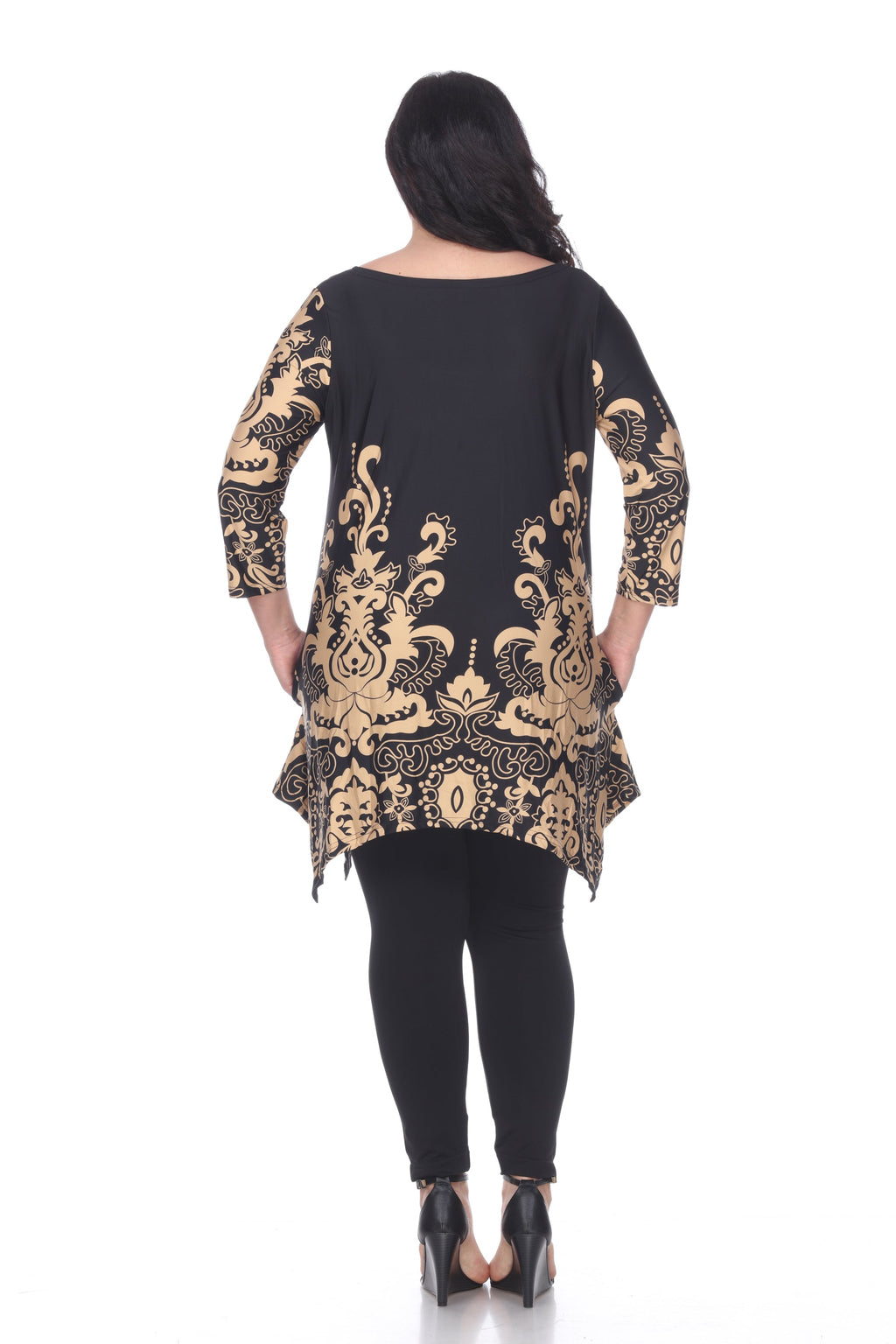 White Mark Women's Yanette Tunic Top - Plus (6 Colors Available)