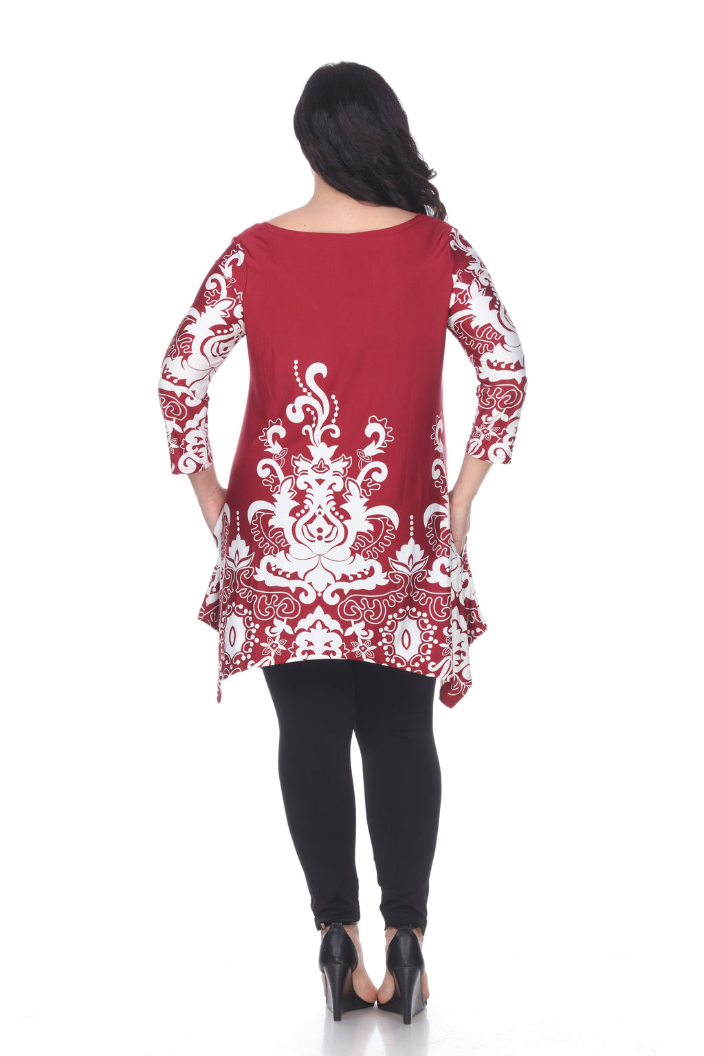 White Mark Women's Yanette Tunic Top - Plus (6 Colors Available)