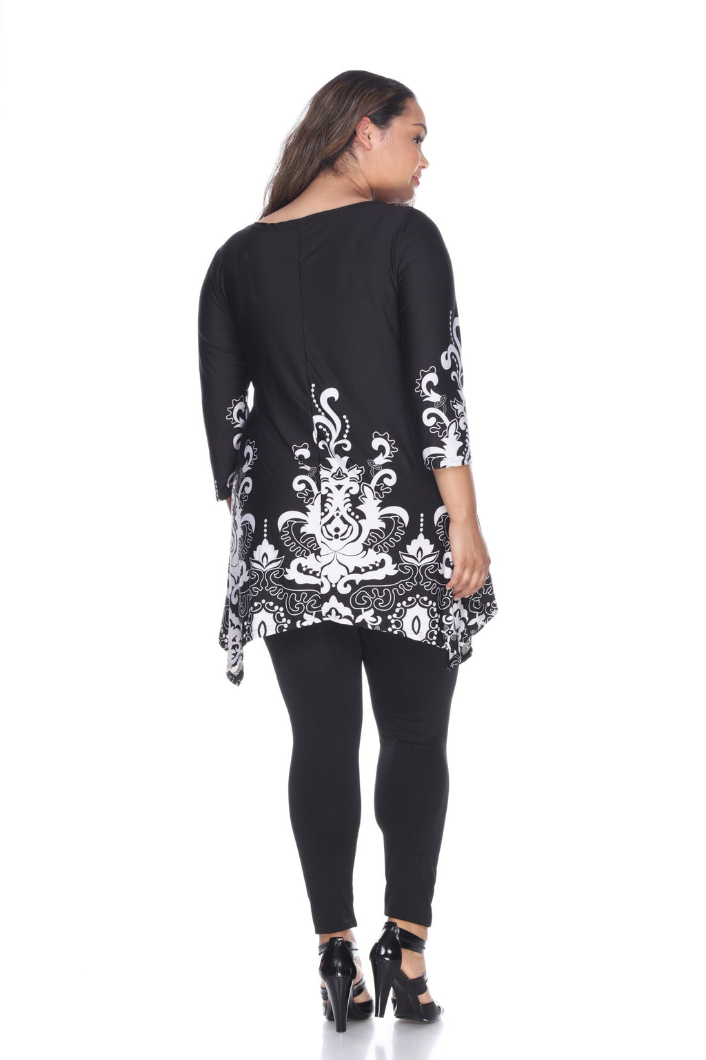 White Mark Women's Yanette Tunic Top - Plus (6 Colors Available)
