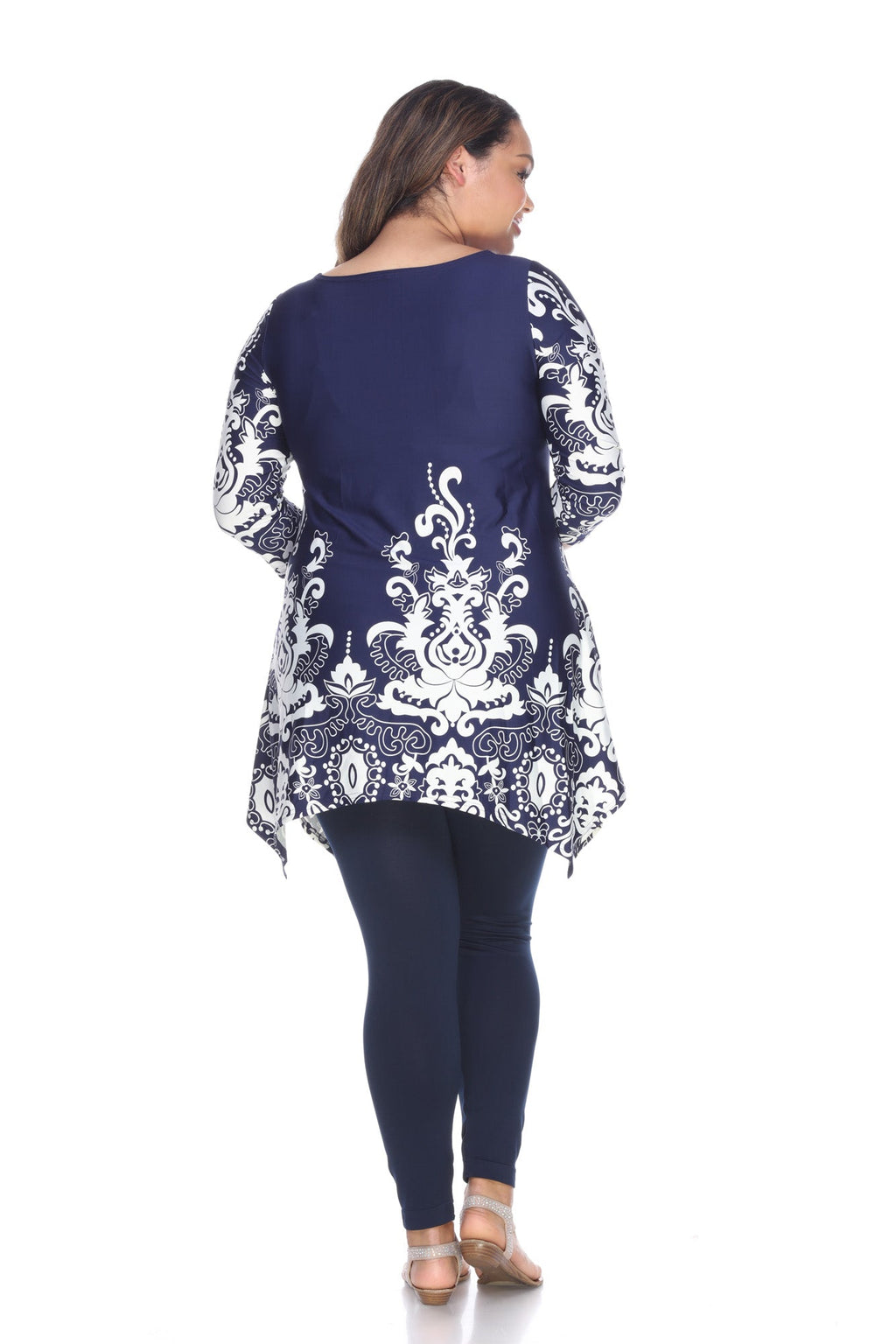White Mark Women's Yanette Tunic Top - Plus (6 Colors Available)