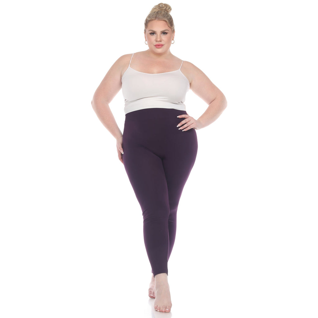 Women's Super-Stretch Solid Leggings-Plus (8 Colors Available)