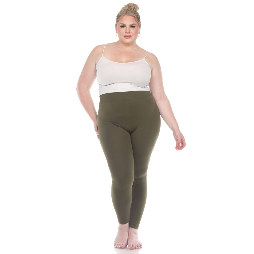 Women's Super-Stretch Solid Leggings-Plus (8 Colors Available)