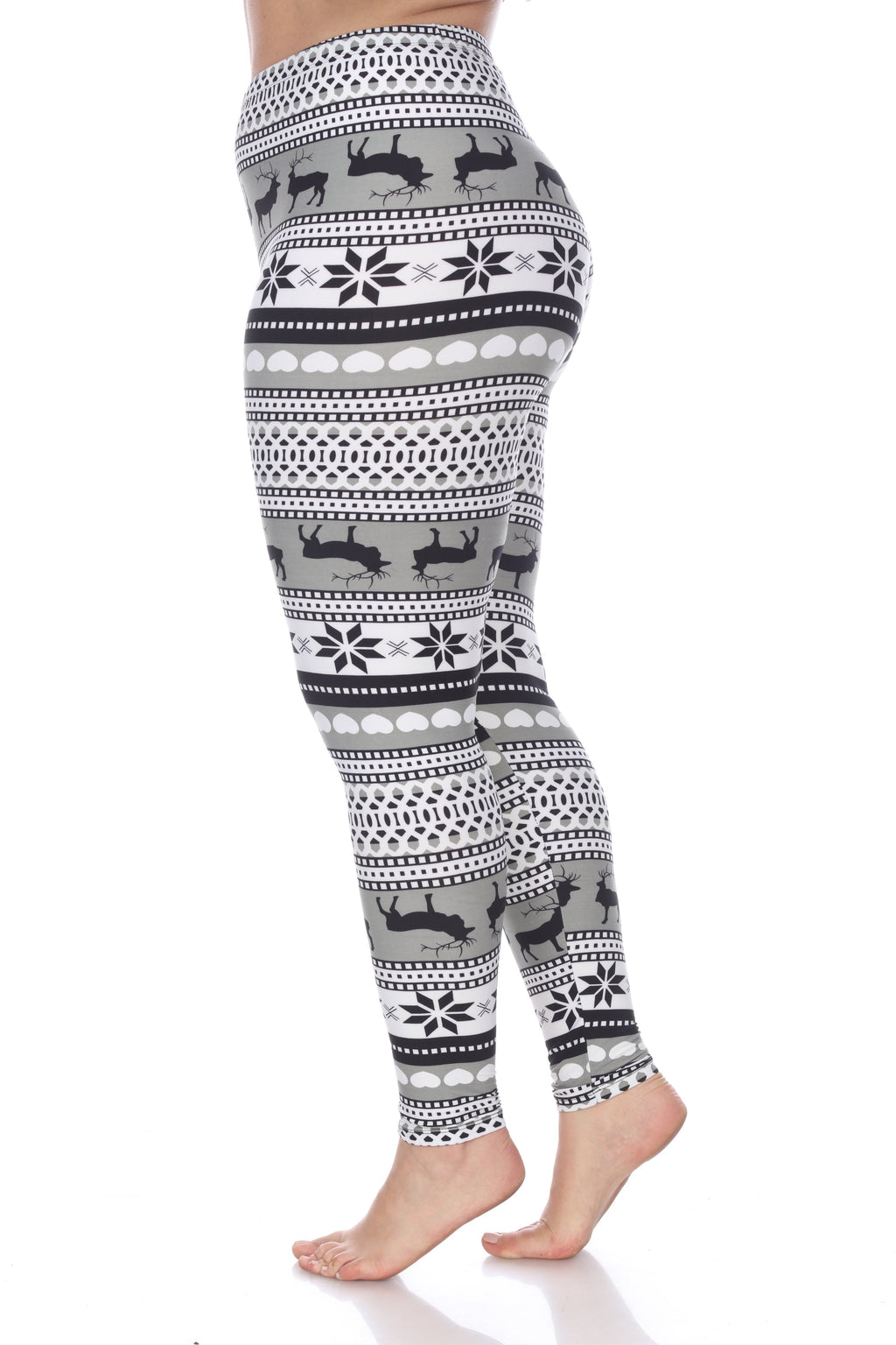 Mid Rise Printed Leggings-Plus (6 Colors Available)