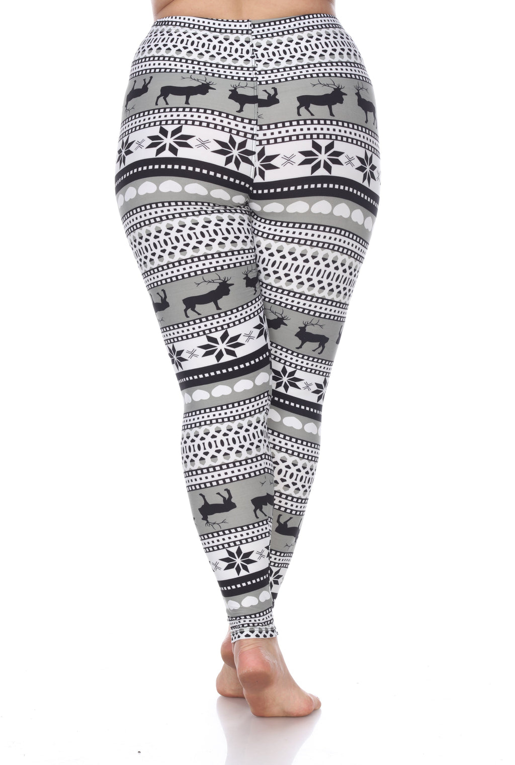 Mid Rise Printed Leggings-Plus (6 Colors Available)