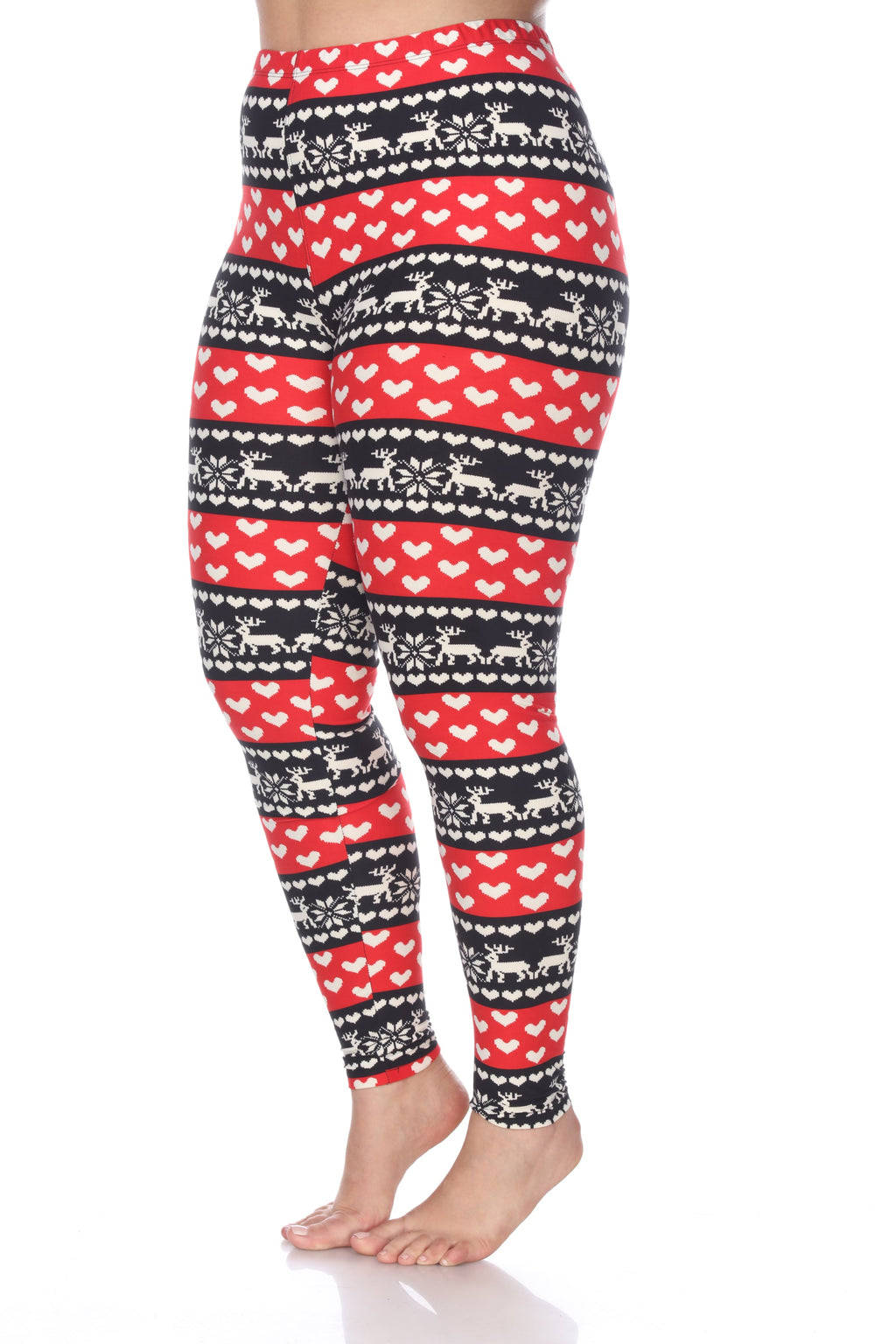 Slim Fit Printed Leggings- Plus (5 Colors Available)