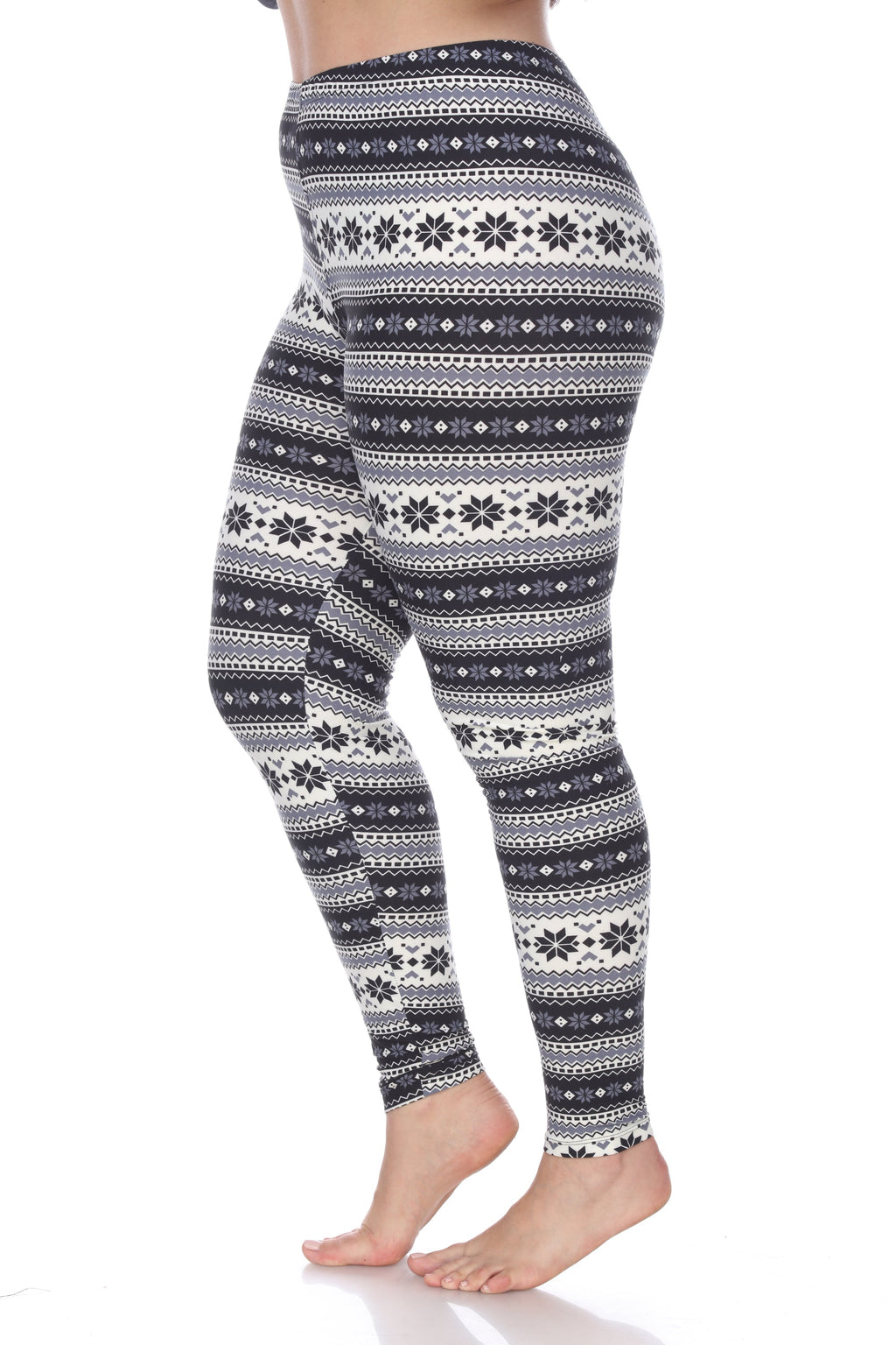 Slim Fit Printed Leggings- Plus (5 Colors Available)